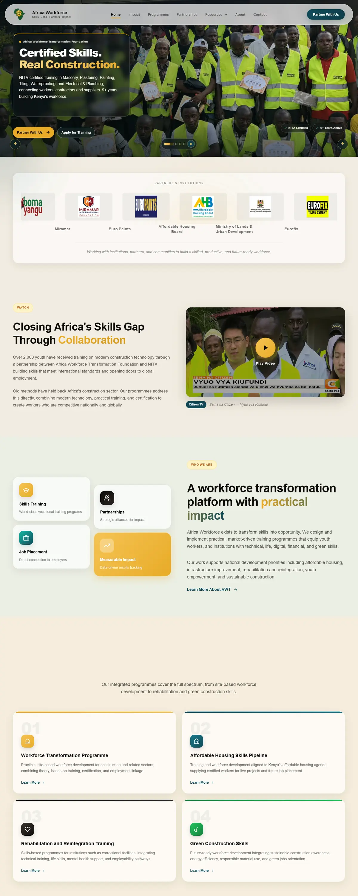 Africa Workforce full homepage