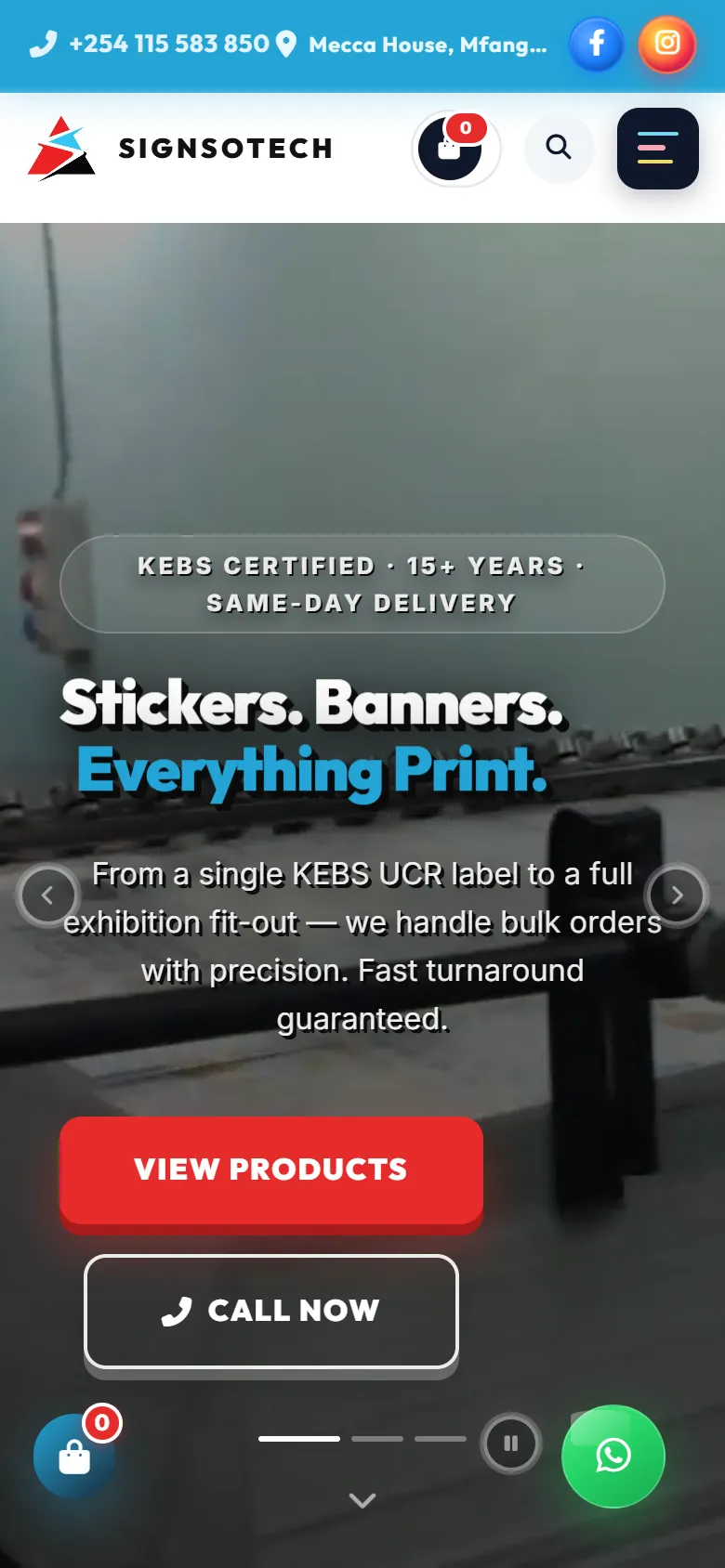 SignSoTech on a phone